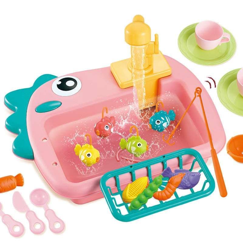 【Children’s Day event 10% OFF】Dinosaur style dishwasher toy - Stillstocked - 